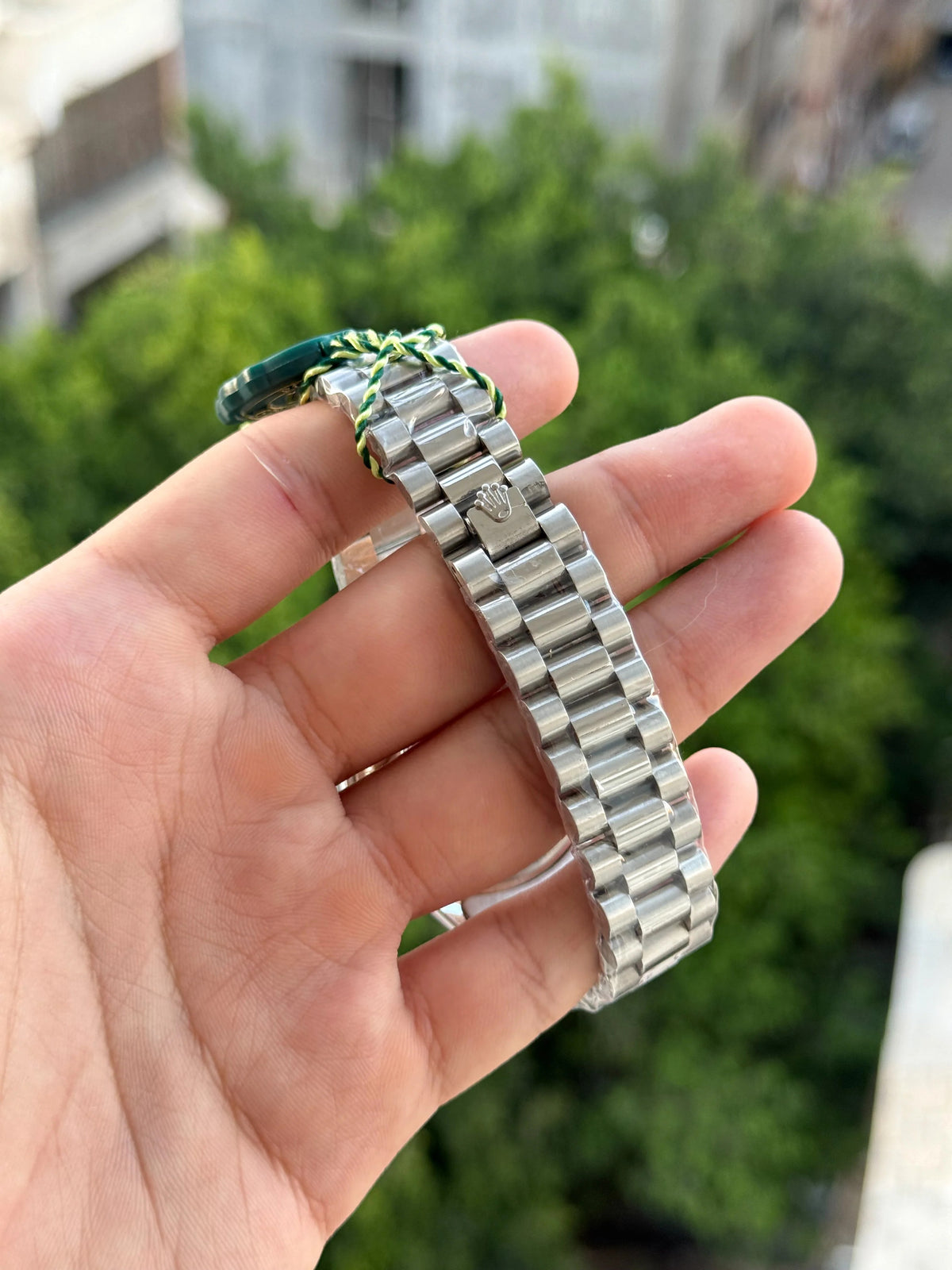 Rolex day date ice blue arabic