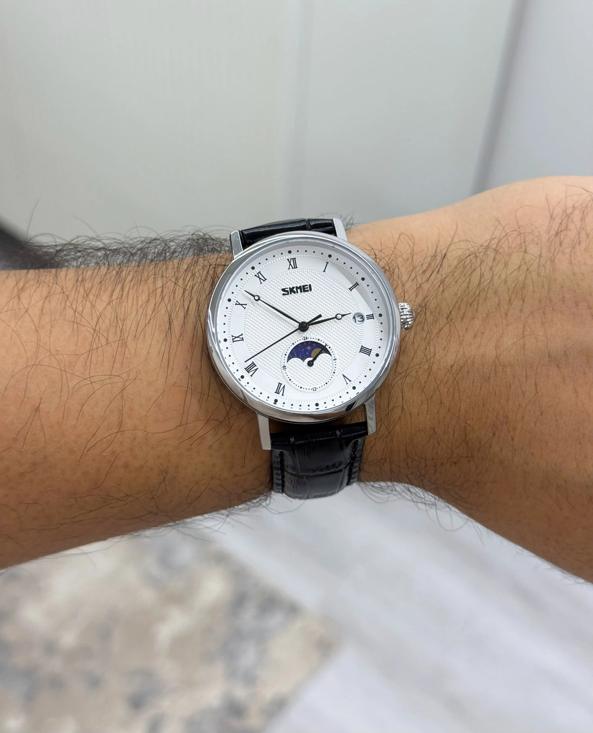 Skmei Moon Phase Leather